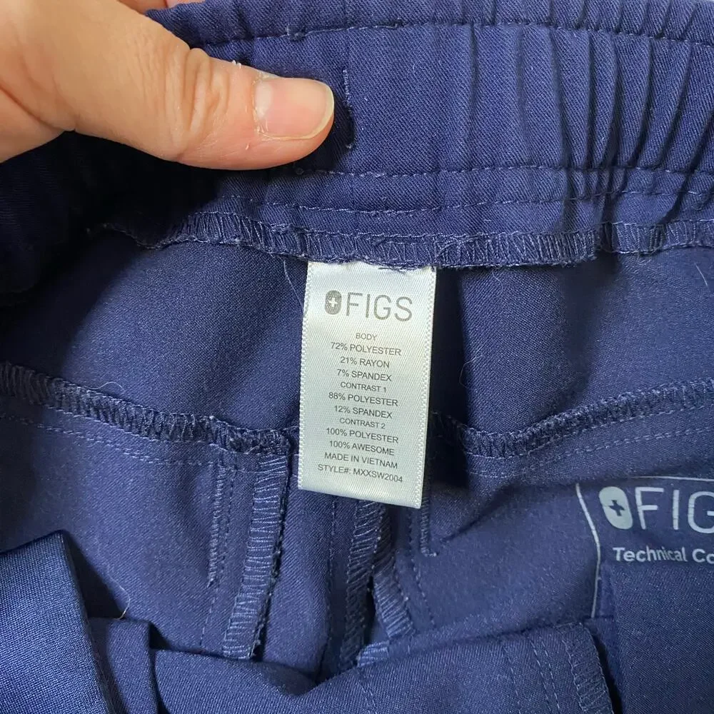 FIGS Tansen Jogger Scrub Pants XS Men's Navy Blue Medical Healthcare Workwear